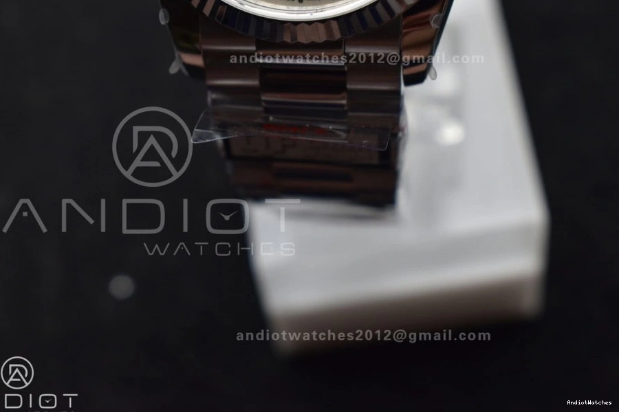 on White (Gain DayDate 688 vr3255 Best Stick V5 President QF 904L SS Dial Roman Weight) Steel Bracelet Unisex 36 Edition 1016